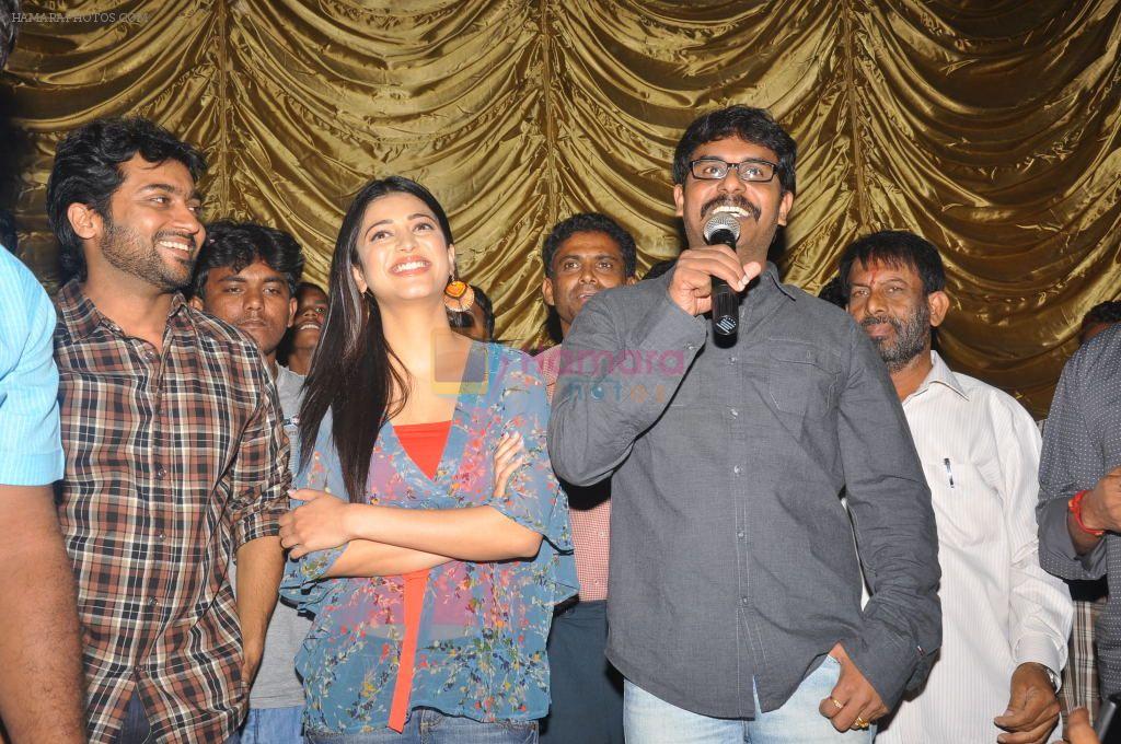 Suriya, Shruti Haasan attends 7th Sense Movie Team at Devi 70MM Theatre on 31st October 2011
