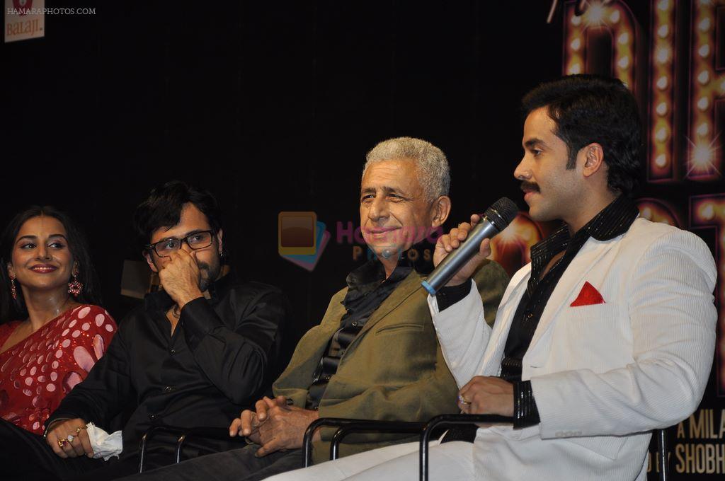 Vidya Balan, Emraan Hashmi, Naseeruddin Shah, Tusshar Kapoor at the Audio release of The Dirty Picture at Inorbit Mall, Malad on 4th Nov 2011