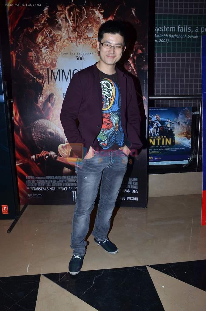 Meiyang Chang at Immortals film premiere in PVR, Mumbai on 10th Nov 2011
