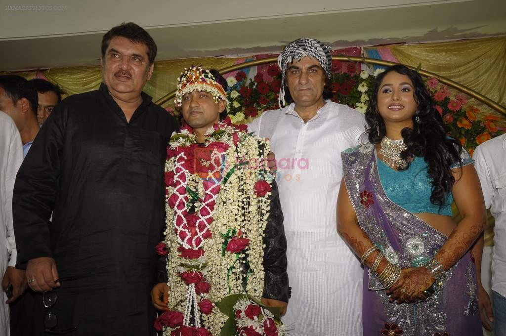 Rani Chatterjee, Raza Murad, Ali Khan at Bhojpuri actress Rani Chatterjee's sister's wedding in Mira Road on 11th Nov 2011