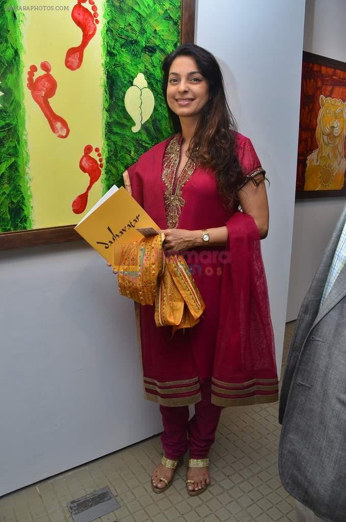 juhi chawla at Bharat Tripathi's art exhibition in Musuem Art Gallery on 14th Nov 2011 