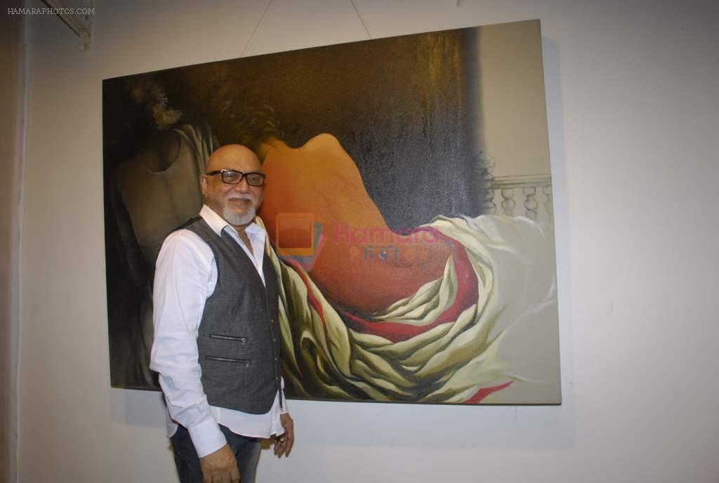 Pritish Nandy at Sudip Roy's art exhibition in Jehangir on 14th Nov 2011