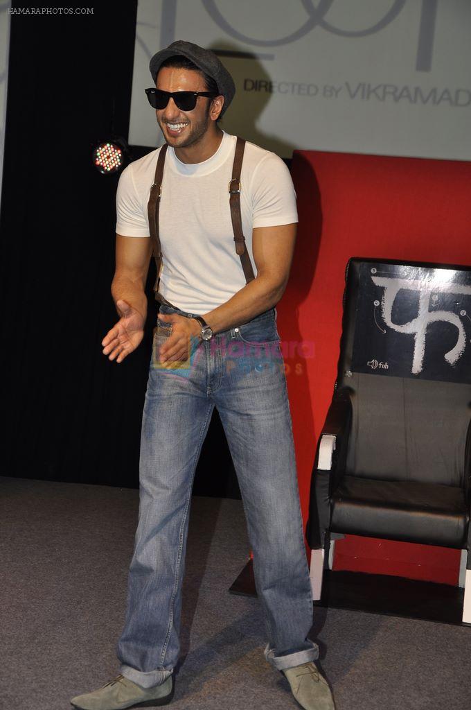 Ranveer Singh at the launch of movie Lootera in Yashraj Studio, Mumbai on 16th Nov 2011