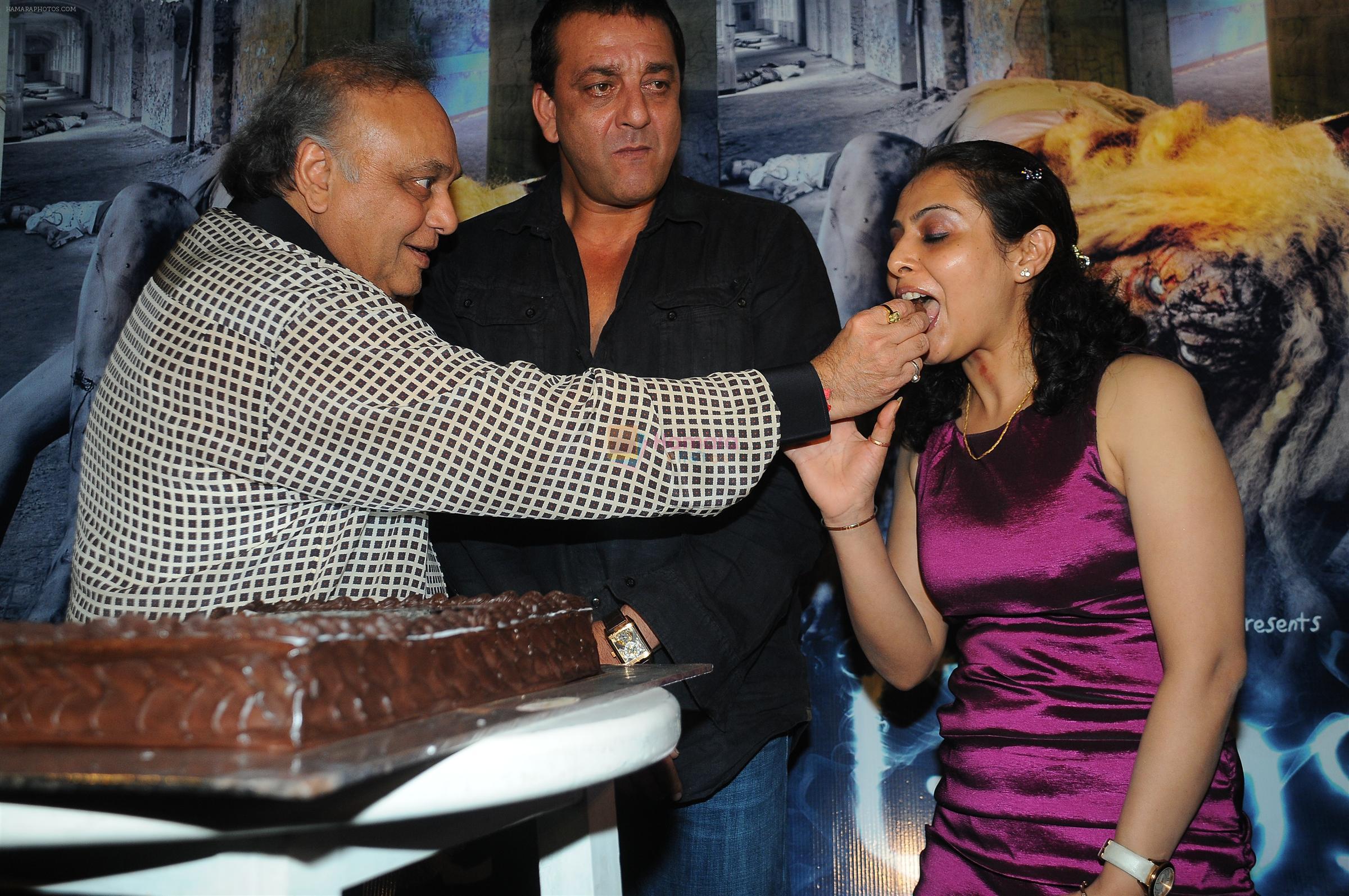 Puja jatinder Bedi Bharat Shah seen behind is Sanjay Dutt   Unveiled the Audio of film Ghost in Mumbai on 18th Nov 2011