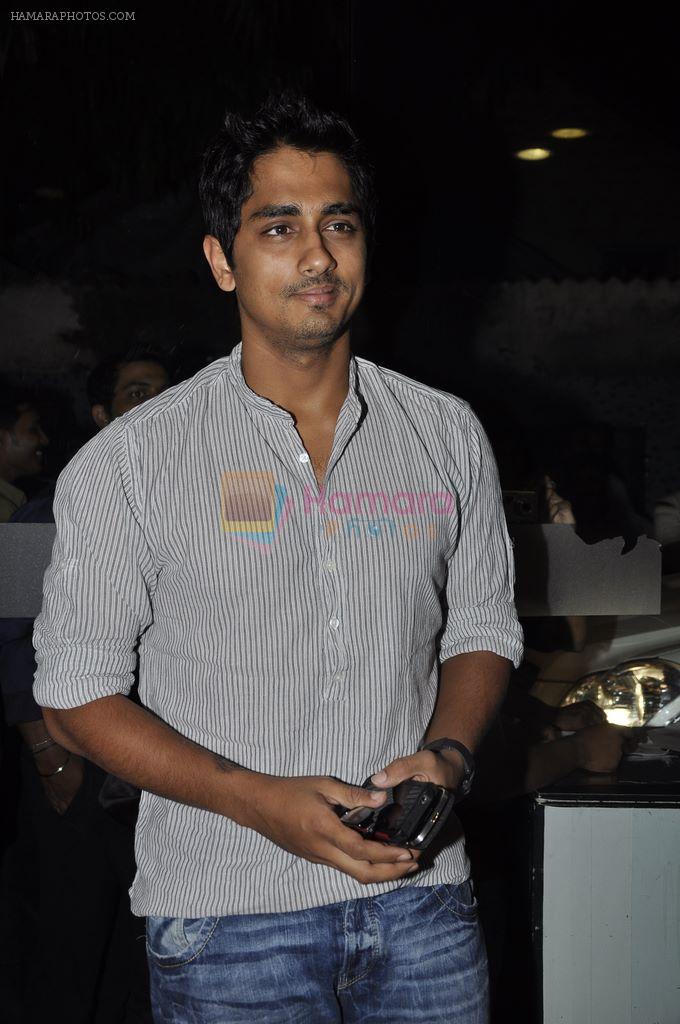Siddharth at the screening of Desi Boyz in Globus, Bandra, Mumbai on 24th Nov 2011