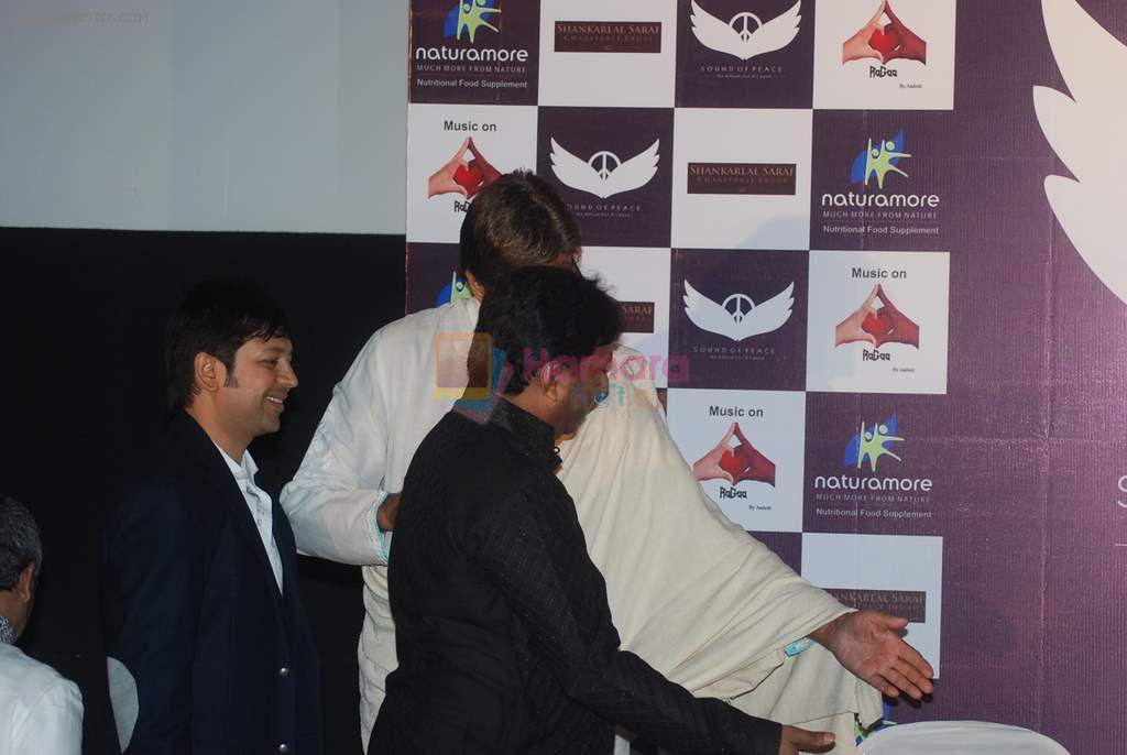 Amitabh Bachchan at the launch of Aadesh Shrivastav's album based on 26-11 in Cinemax on 26th Nov 2011