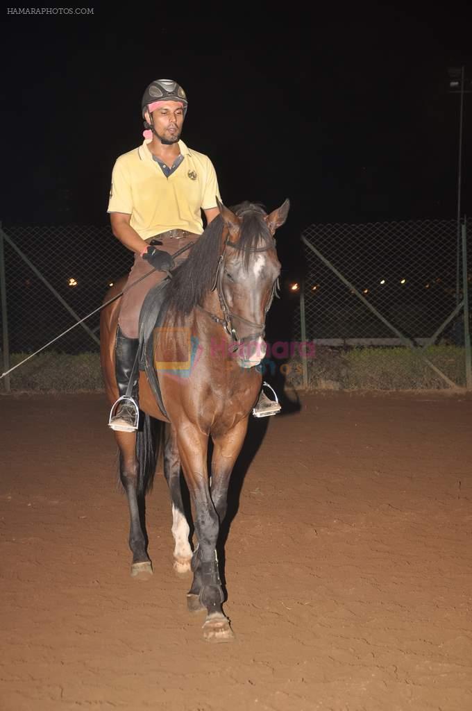 Randeep Hooda practices for new season of polo matches in Mahalaxmi race course on 28th Nov 2011