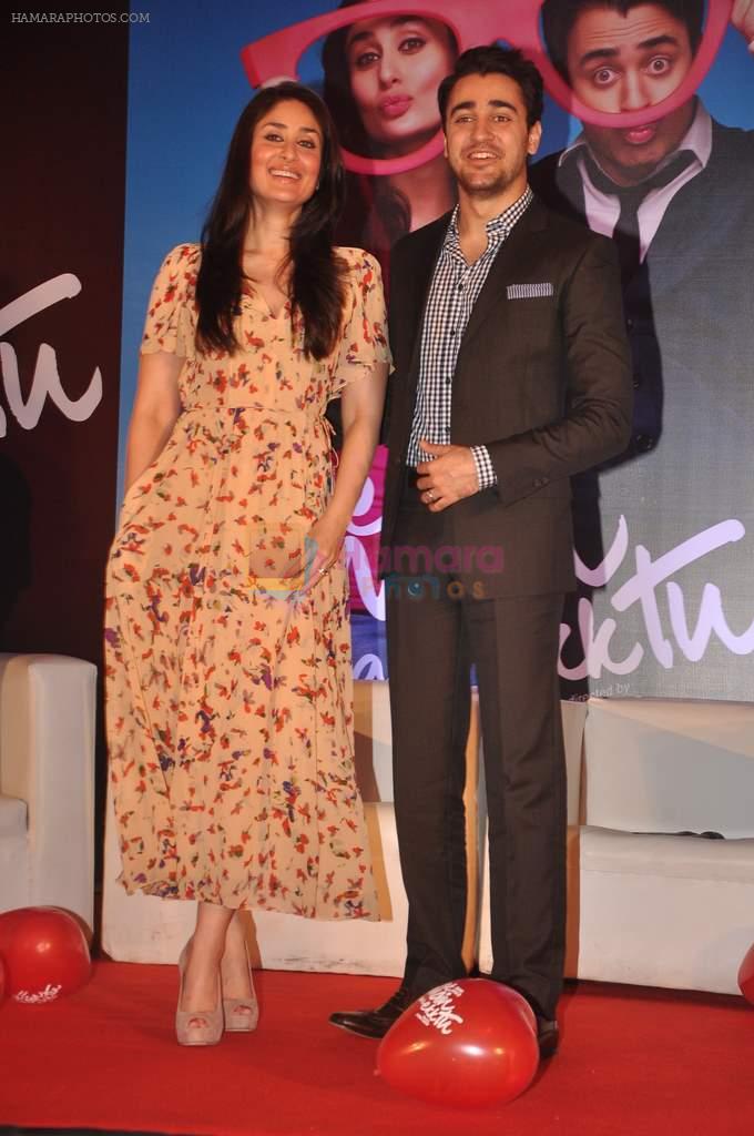 Kareena Kapoor and Imran Khan at the launch of Ek Main Aur Ekk Tu first look in Taj Lands End on 30th Nov 2011
