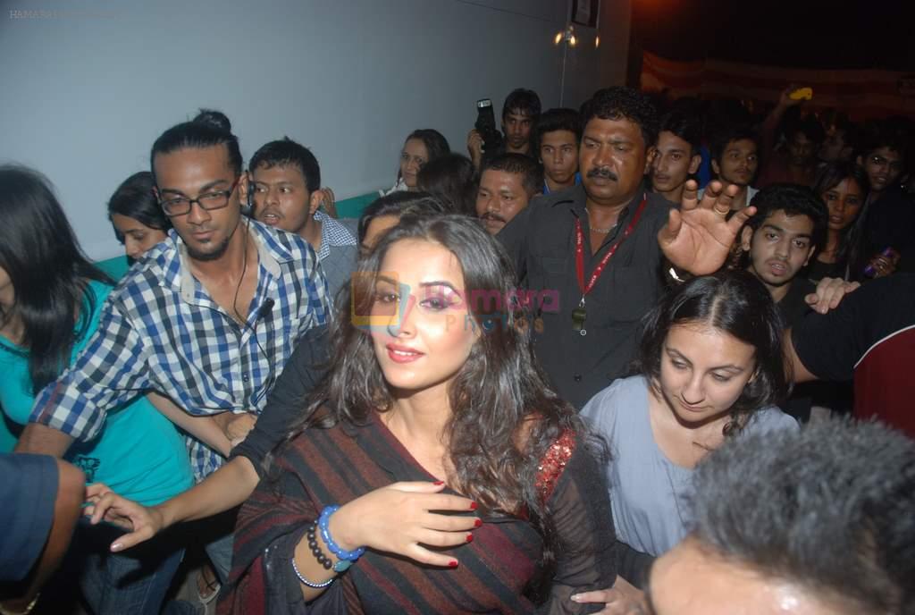 Vidya Balan at Dirty picture promotions at Mithibai college Kshitij festival in Parel, Mumbai on 30th Nov 2011