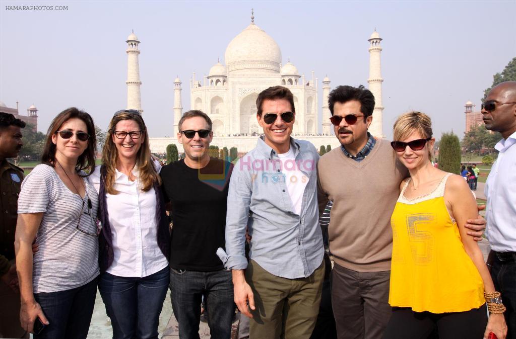 Tom Cruise, Anil Kapoor at the Taj Mahal, Delhi on 3rd Dec 2011