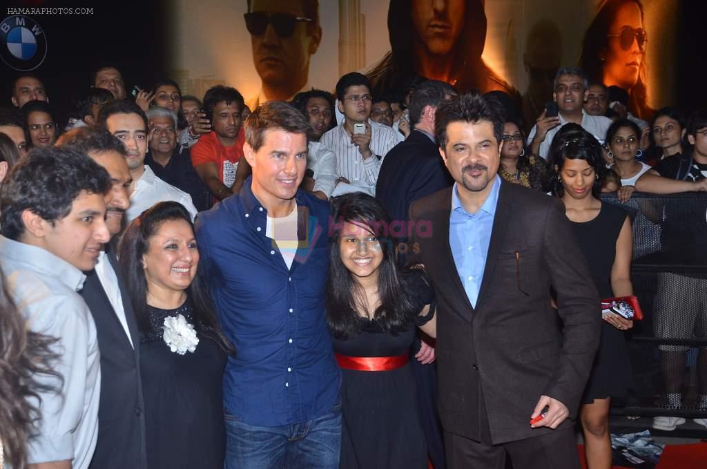 Tom Cruise, Anil Kapoor at the special screening of Mission Impossible - Ghost Protocol in Imax on 4th Dec 2011