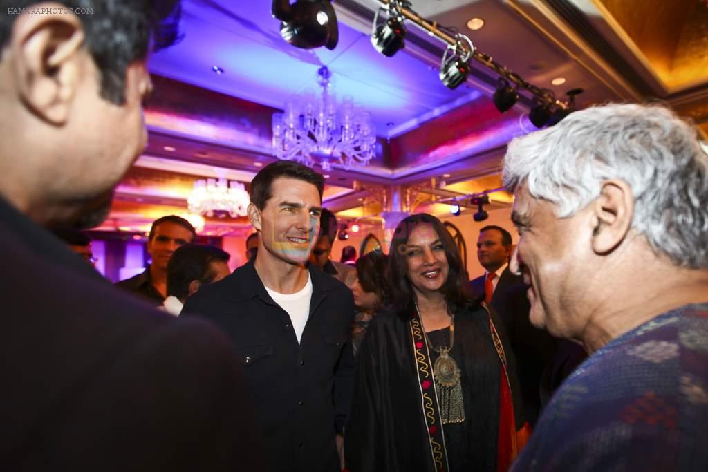 Tom Crusie, Javed Akhtar at Tom Cruise Mumbai Welcome party in Taj Hotel on 3rd Dec 2011