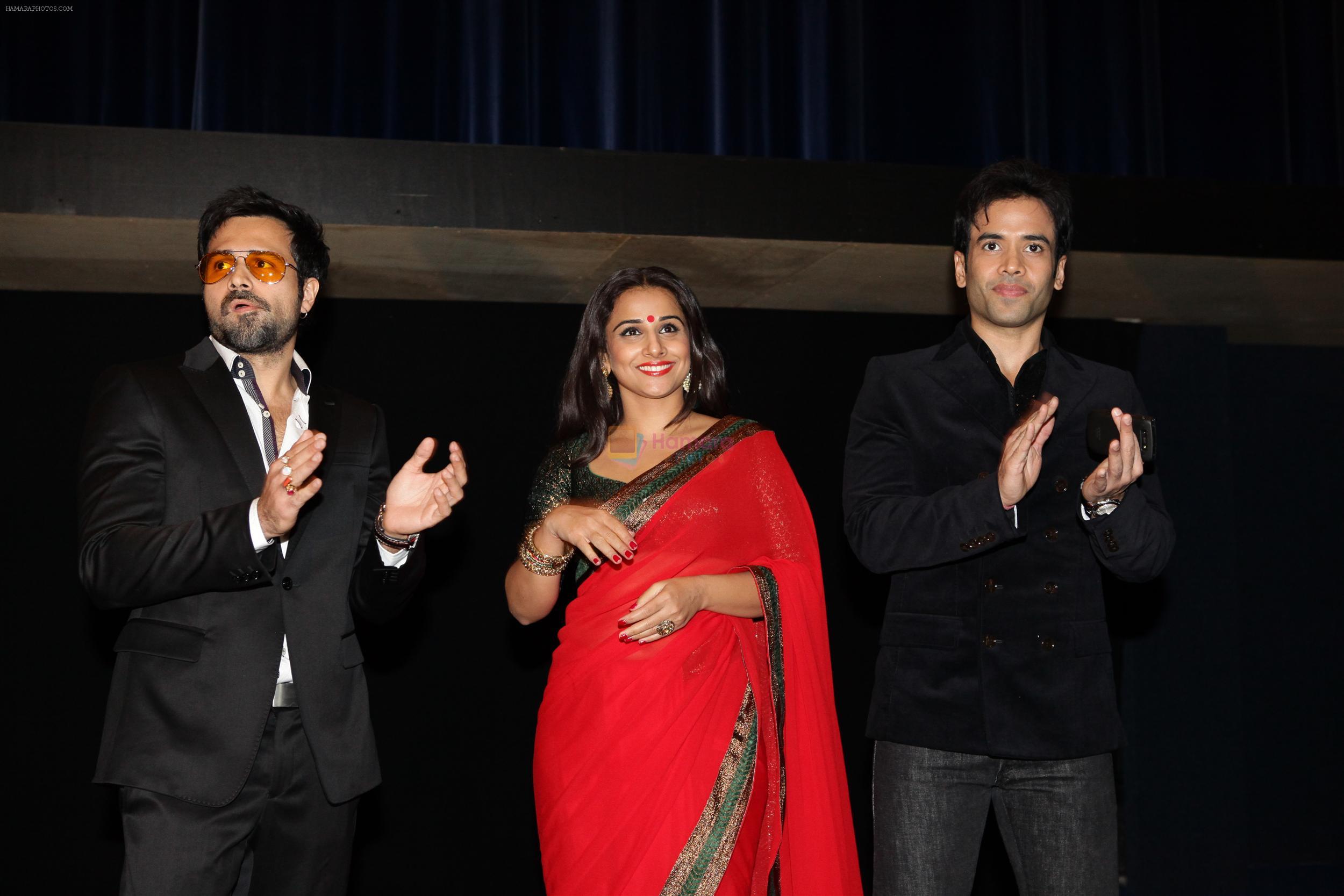 Vidya Balan, Emraan Hashmi, Tusshar Kapoor at Dubai Premiere of THE DIRTY PICTURE on 1st Dec 2011