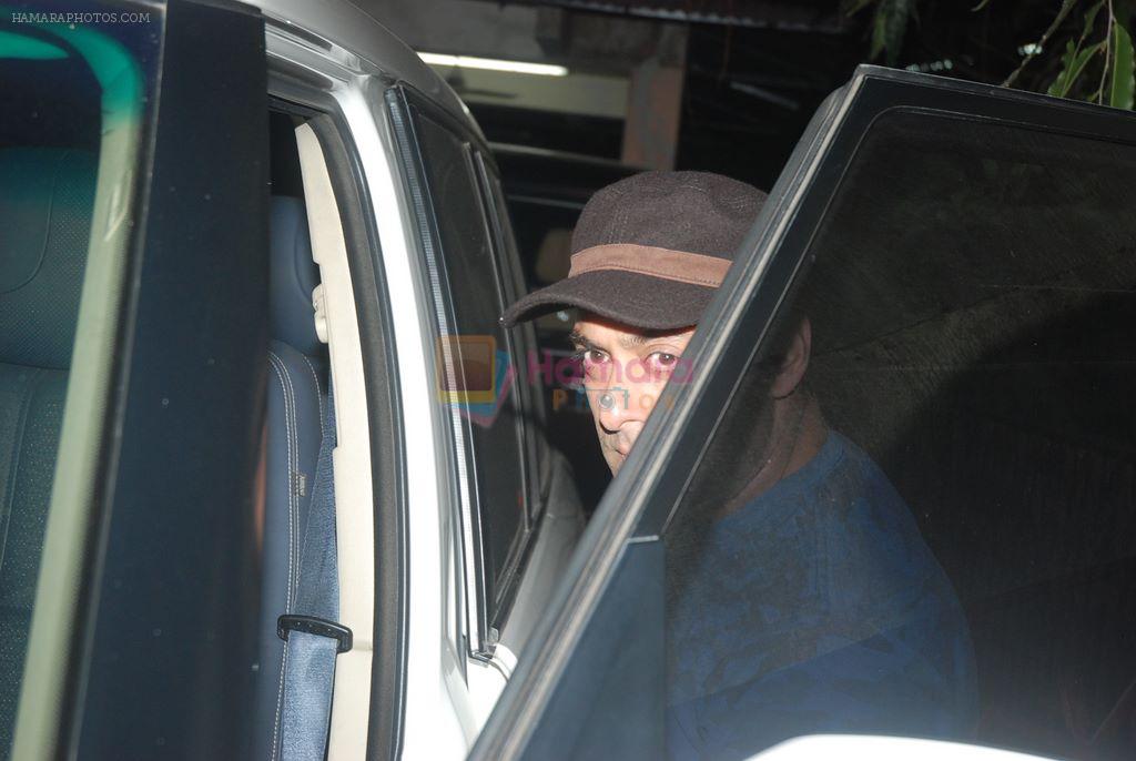 Salman Khan watches Mission Impossible Ghost Protocol in Ketnav, Mumbai on 15th Dec 2011
