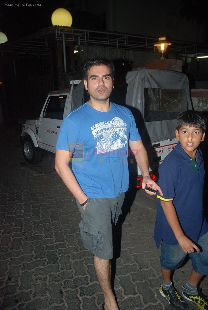 Arbaaz Khan watches Mission Impossible Ghost Protocol in Ketnav, Mumbai on 15th Dec 2011