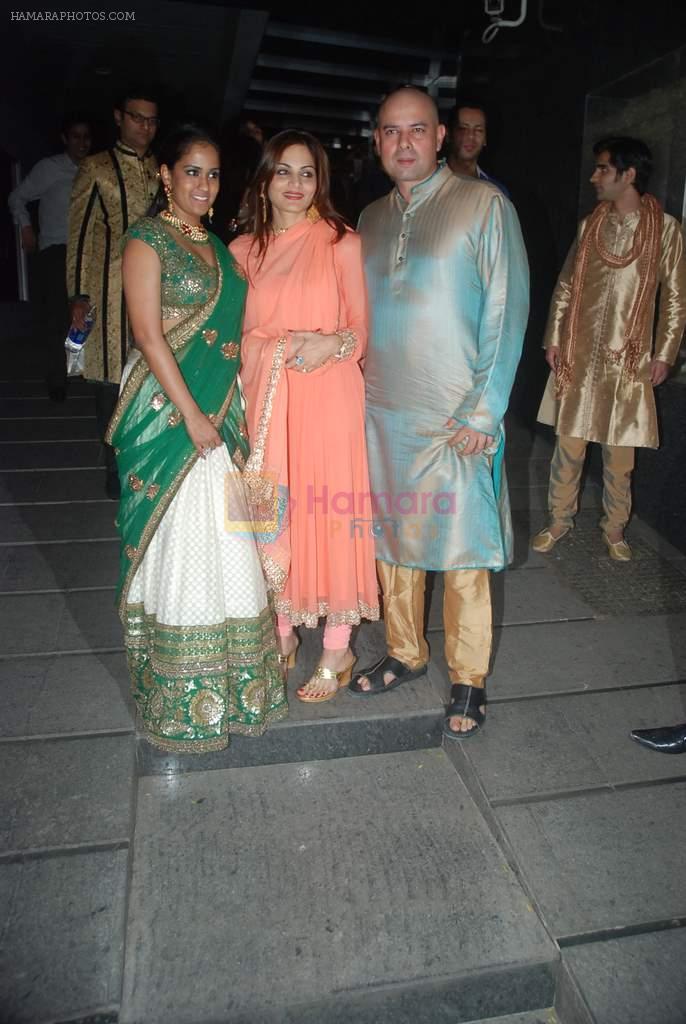 Alvira Khan, Atul Agnihotri, Arpita Khan at a family bash in Poison, Bandra, Mumbai on 16th Dec 2011