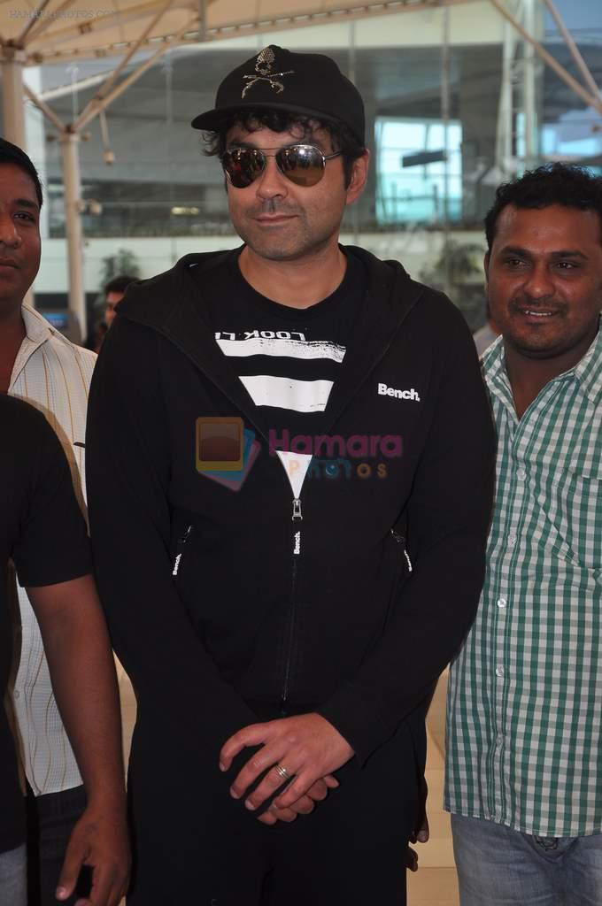 Bobby Deol return after CCL cricket match in Airport, Mumbai on 20th Dec 2011
