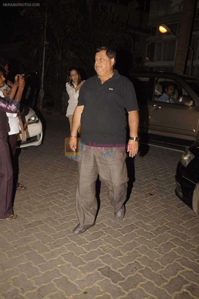 David Dhawan at Anil Kapoor's birthday bash in Juhu, Mumbai on 24th Dec 2011
