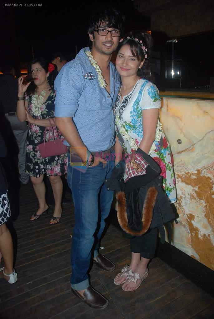 Ankita Lokhande, Sushant Singh Rajput at Nandish Sandhu's Bday party in Sheesha Lounge on 25th Dec 2011