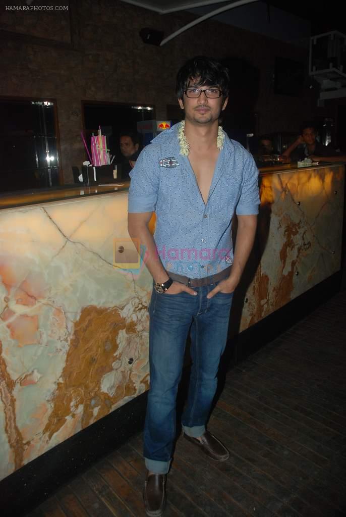 Sushant Singh Rajput  at Nandish Sandhu's Bday party in Sheesha Lounge on 25th Dec 2011