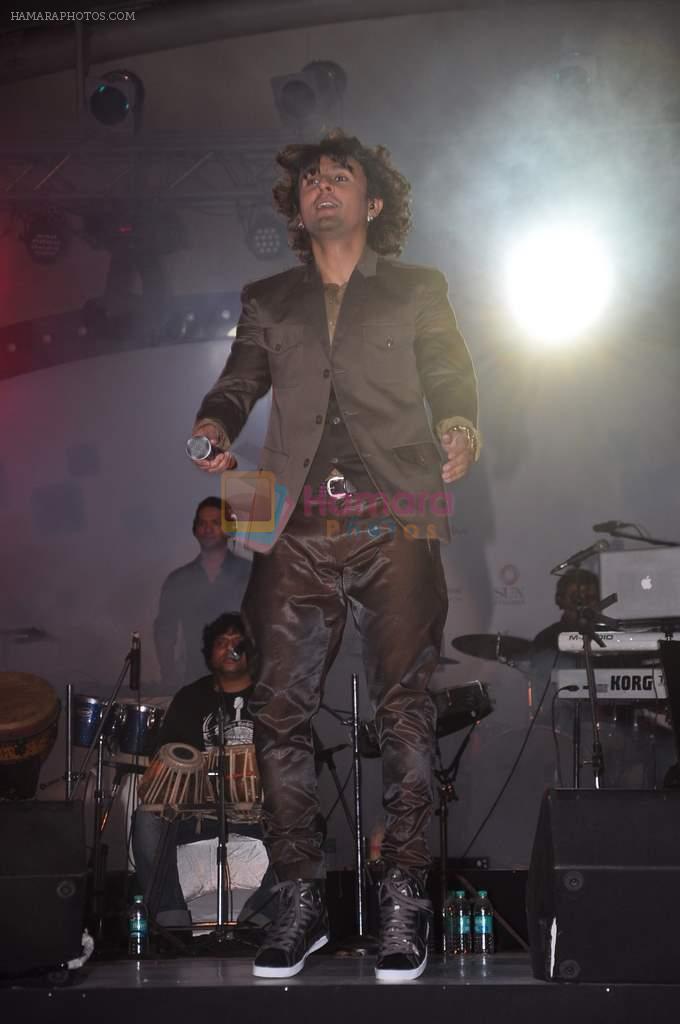 Sonu Nigam at IDMA conference in Lalit Hotel on 6th Jan 2012