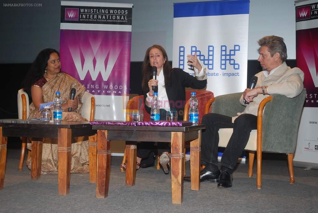 at Whistling Woods film discussion session in Filmcity, Mumbai on 10th Jan 2012