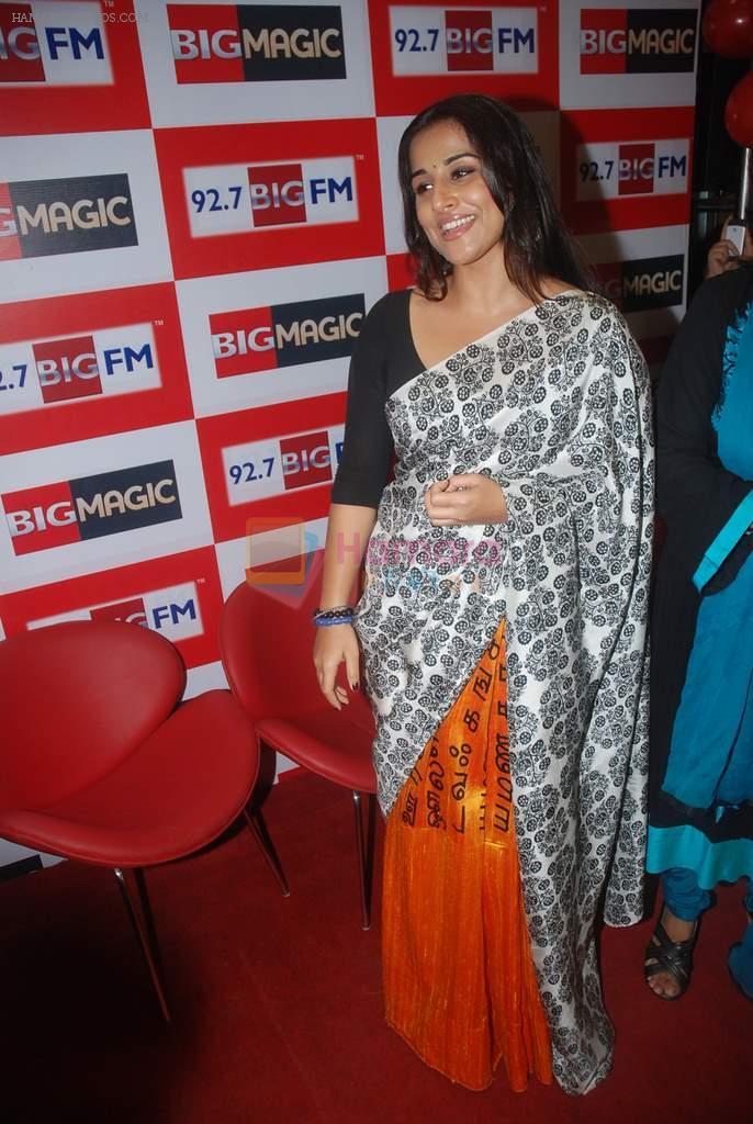 Vidya Balan launches Big FM new jingle in Andheri, Mumbai on 11th Jan 2012