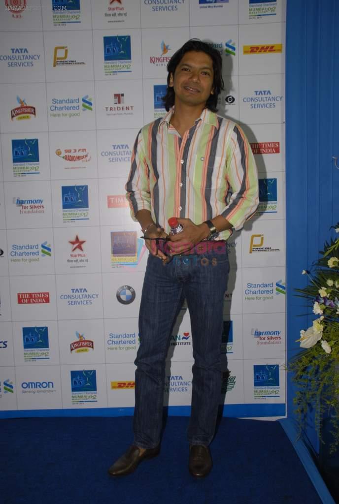 Shaan at Mumbai marathon press meet in Bandra, Mumbai on 11th Jan 2012
