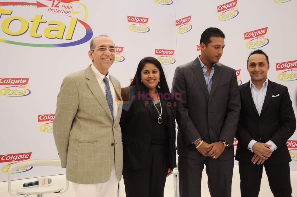 Rahul Bose, Mahesh Bhupati at Colgate Total promotional event in Olive on 11th Jan 2012