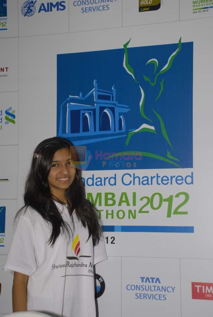 at Mumbai marathon press meet in Bandra, Mumbai on 11th Jan 2012