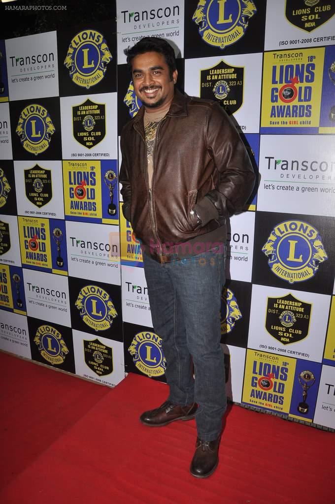 Madhavan at Lions Gold Awards in Mumbai on 11th Jan 2012