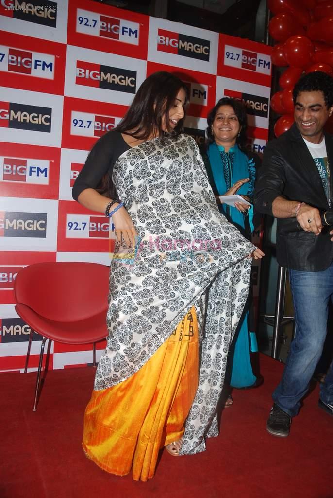Vidya Balan launches Big FM new jingle in Andheri, Mumbai on 11th Jan 2012