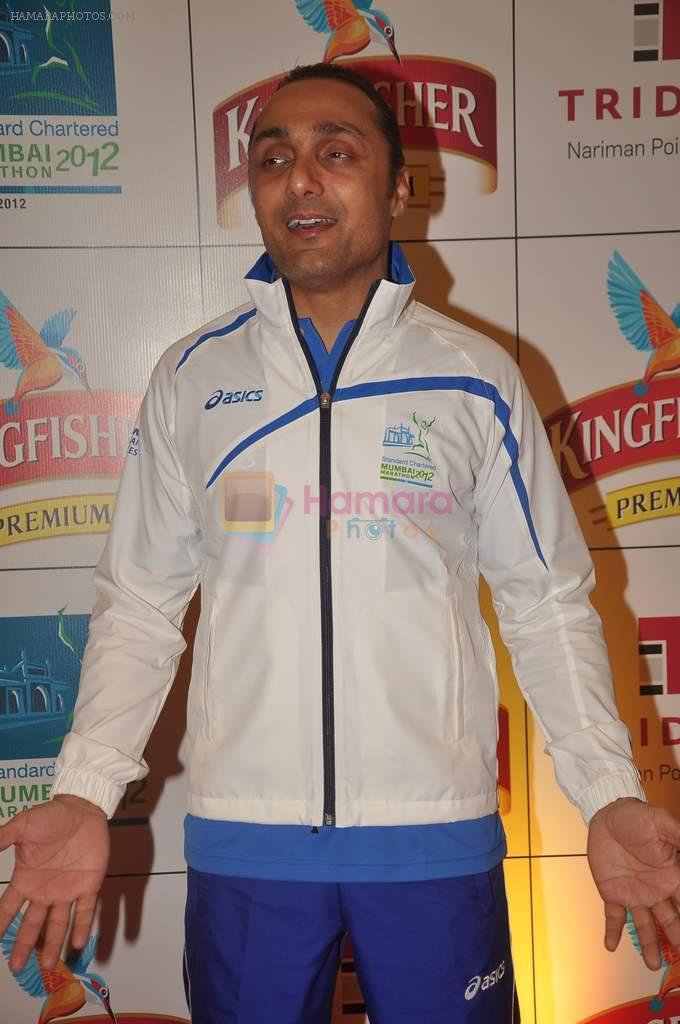 Rahul Bose at Standard Chartered Mumbai Marathon pre bash hosted by Kingfisher in Trident, Mumbai on 13th Jan 2012