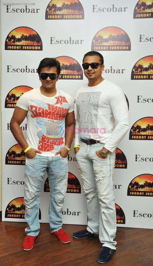 Rushabh and Vardhaman Choksi Owners of Escobar at the Launch Party of the Escobar Sunday Sundowns