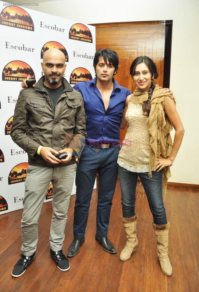 Raghu Ram with Karanvir Bohra and Teejay Sidhu at the Launch Party of the Escobar Sunday Sundowns