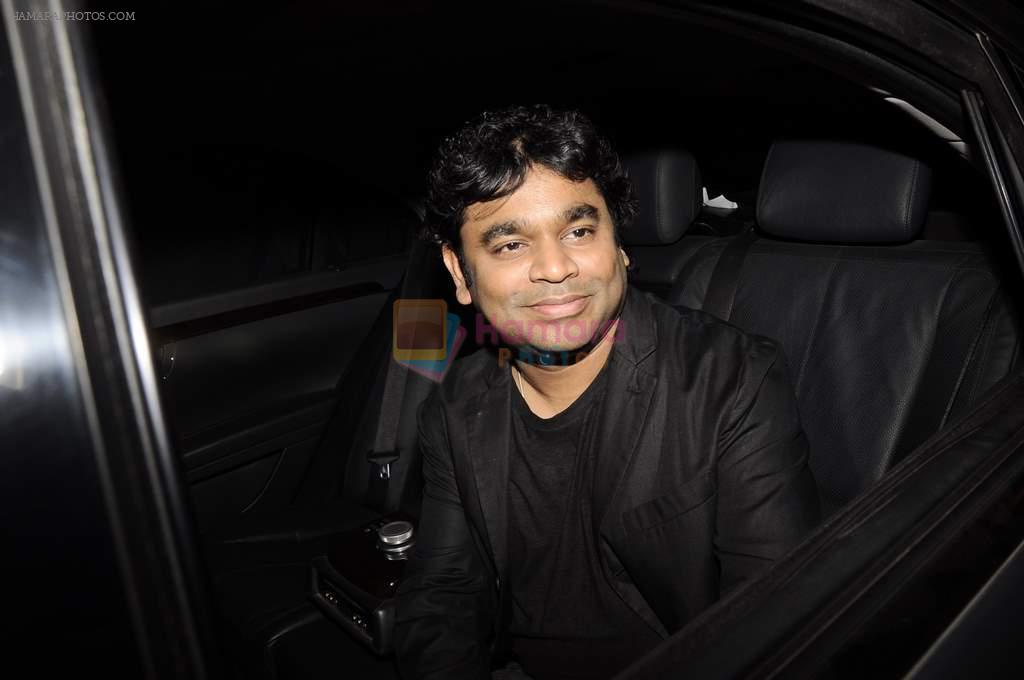 A R Rehman at Oprah Winfrey bash hosted by Parmeshwar Godrej on 16th Jan 2012