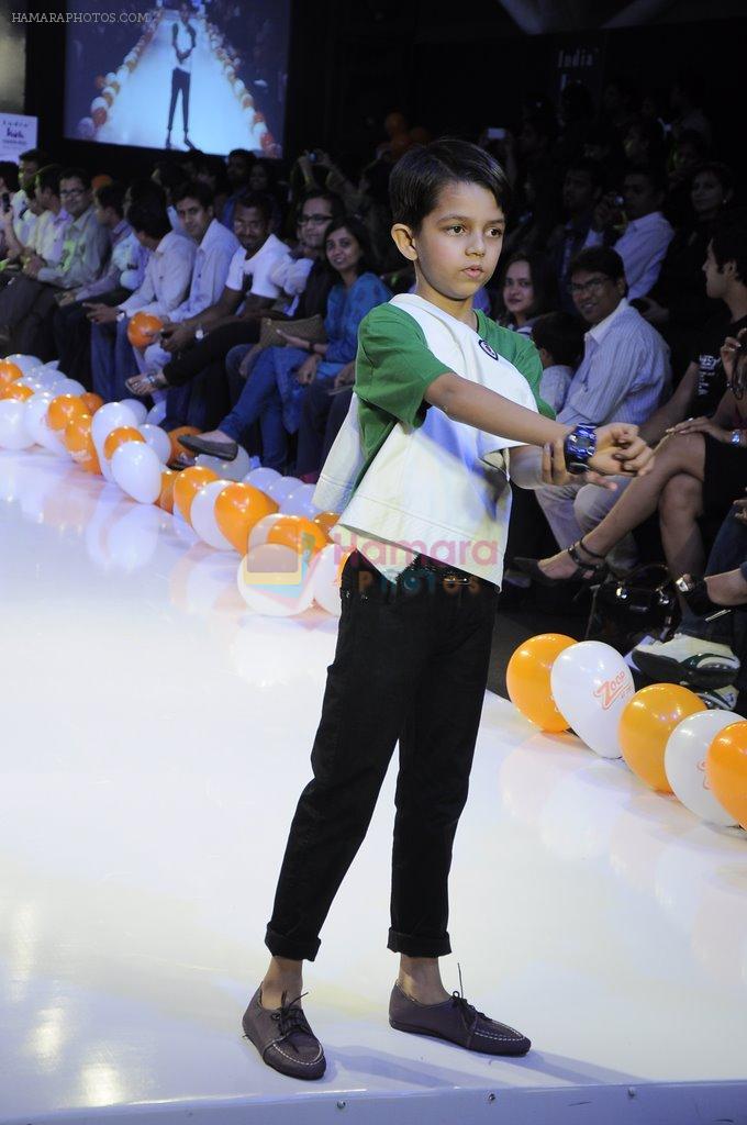 Kids walk the ramp for Zoop Show at Kids Fashion Week day 2 on 18th Jan 2012