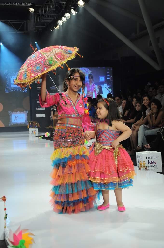 Kids walk the ramp for Nishka Lulla Show at Kids Fashion Week day 3 on 19th Jan 2012