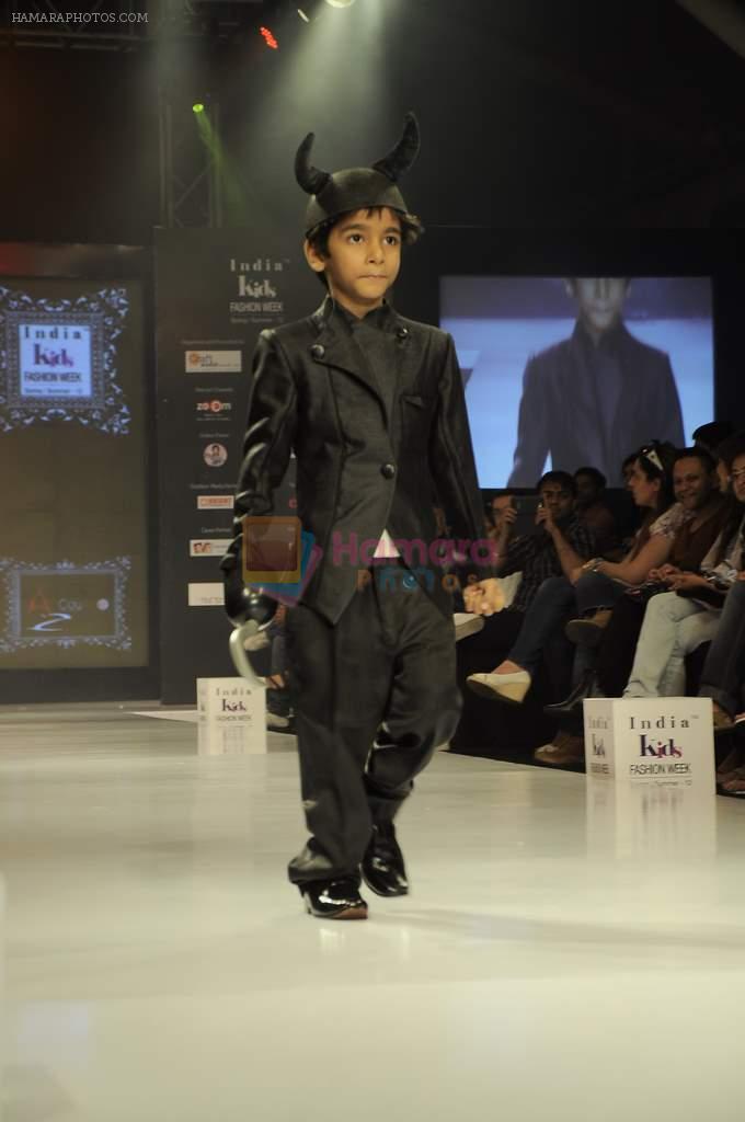 Kids walk the ramp for A Z Couture Show at Kids Fashion Week day 3 on 19th Jan 2012