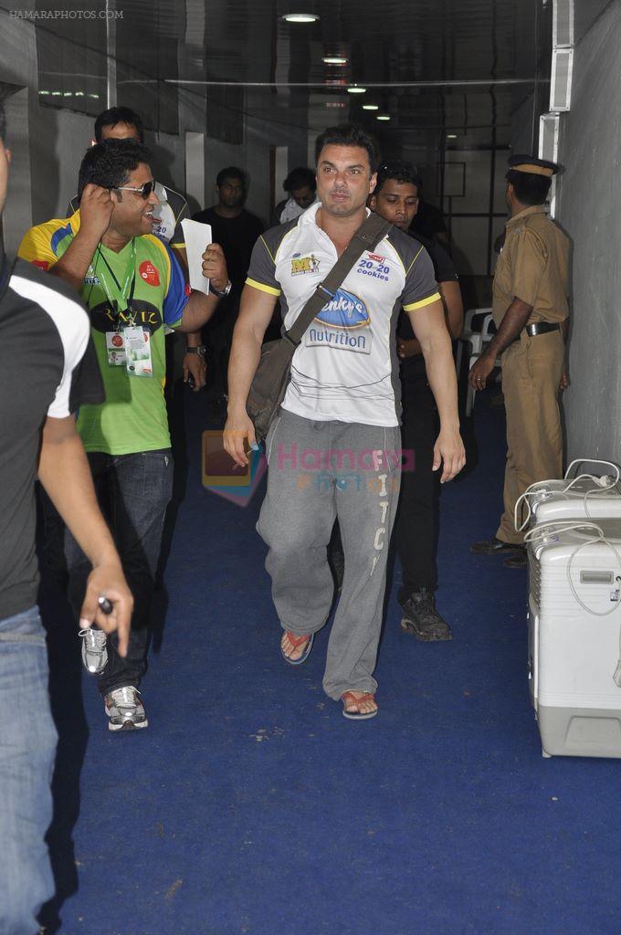 Sohail Khan at MUmbai Heroes CCl match in Kochi on 23rd JAn 2012