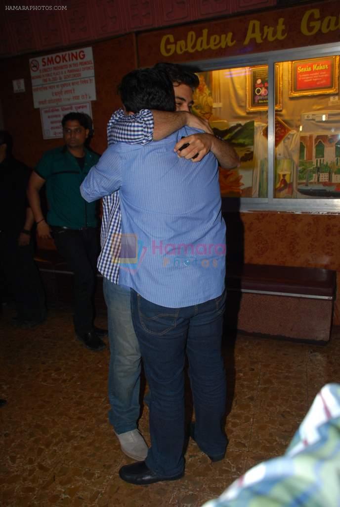 Karan Malhotra, Karan Johar with Agneepath stars visit various multiplex in Mumbai on 26th Jan 2012