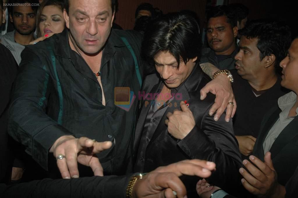Shahrukh Khan, Sanjay Dutt at Sanjay Dutt's bash in Aurus on 29th Jan 2012