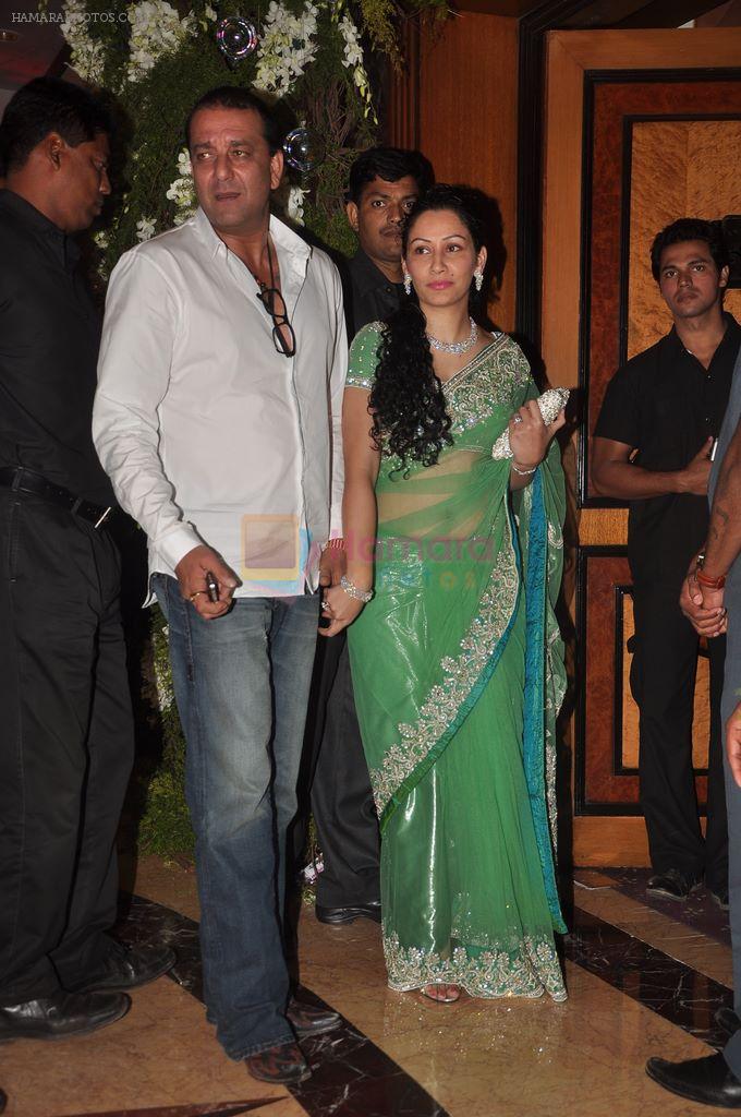 Sanjay Dutt, Manyata Dutt at Ritesh & Genelia's Sangeet Ceremony in Taj Lands end, Mumbai on 31st Jan 2012
