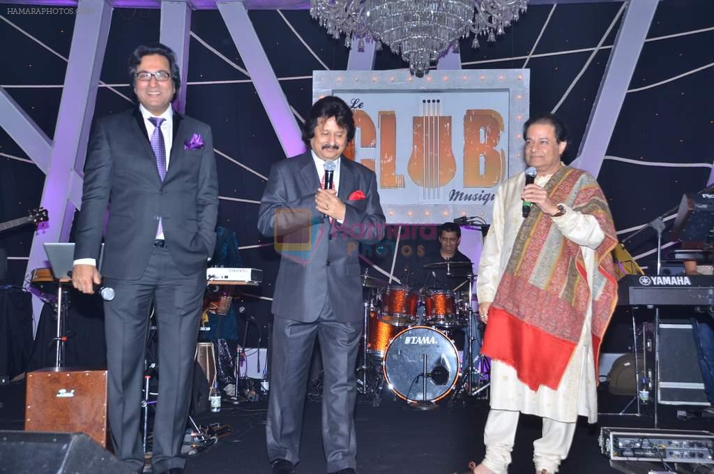 Anup Jalota, Pankaj Udhas, Talat Aziz at Le Club Musique launch in Trident, Mumbai on 1st Feb 2012