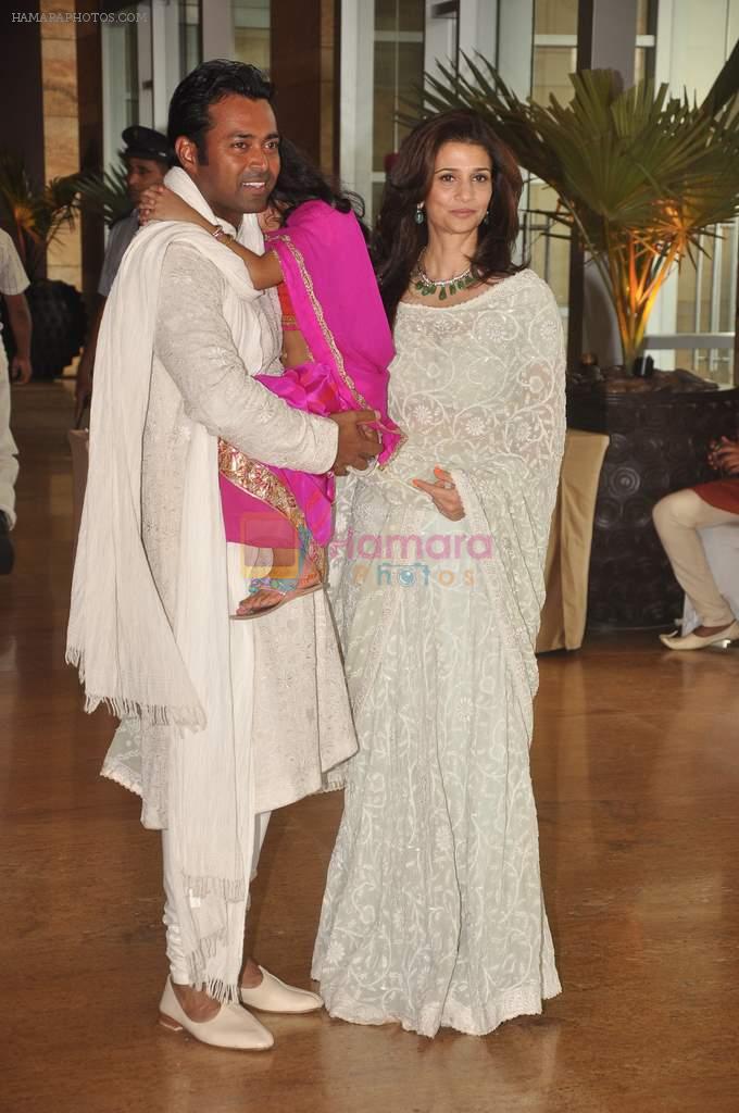 Leander Paes at Ritesh Deshmukh and Genelia wedding in Grand Hyatt, Mumbai on 3rd Feb 2012