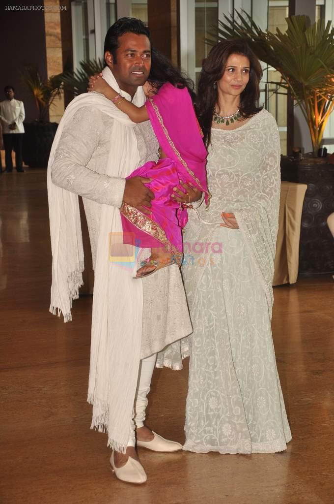 Leander Paes at Ritesh Deshmukh and Genelia wedding in Grand Hyatt, Mumbai on 3rd Feb 2012