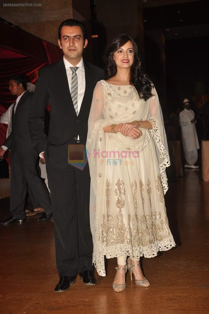 Dia Mirza at Genelia D'souza and Ritesh Deshmukh wedding reception in Hotel Grand Hyatt, Mumbai on 4th Feb 2012