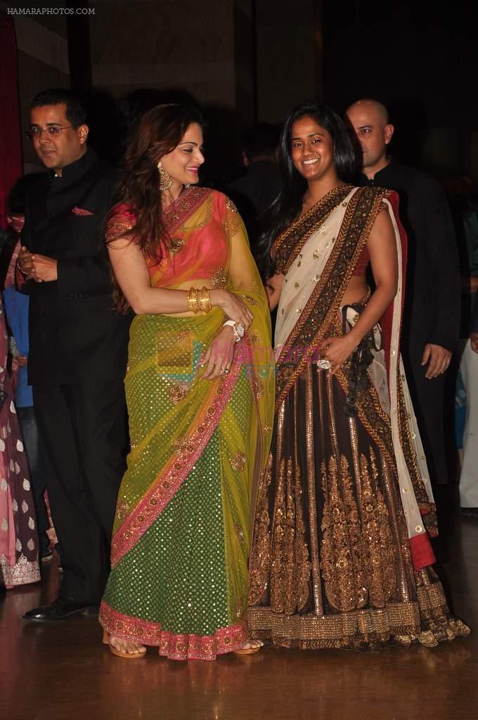 Alvira Khan, Arpita Khan at Genelia D'souza and Ritesh Deshmukh wedding reception in Hotel Grand Hyatt, Mumbai on 4th Feb 2012