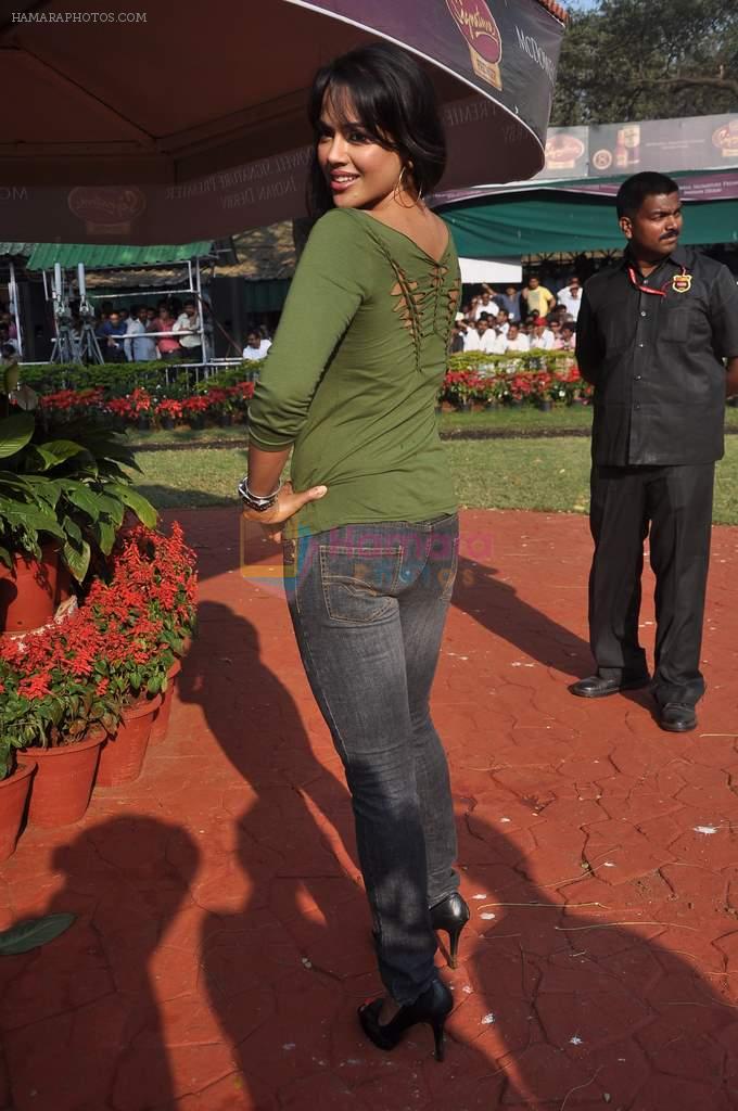 Sameera Reddy at Mcdowell Signature Derby day 1 in RWITC on 5th Feb 2012