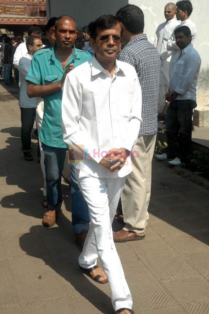 Abbas Burmawalla at Raj Kanwar's funeral meet in Oshiwara on 5th Feb 2012